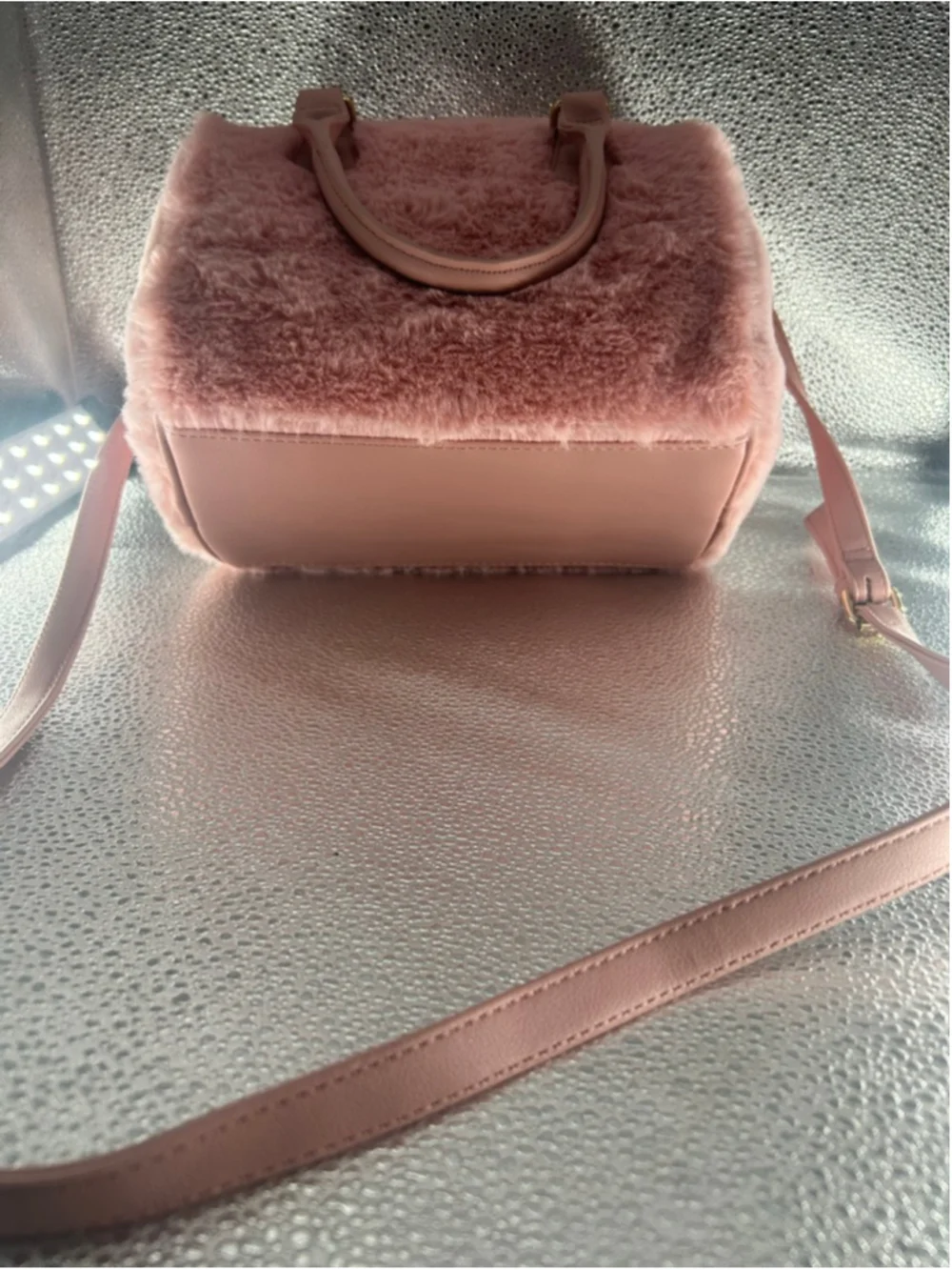 Women's Juicy Couture Pink Faux Fur Satchel One Size